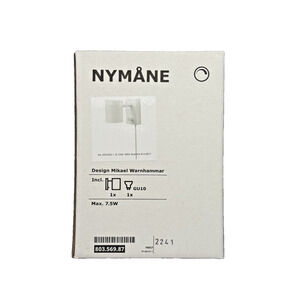 IKEA NYMÅNE Wall / Reading Lamp White 803.569.87 GU10 LED Included – NEW
